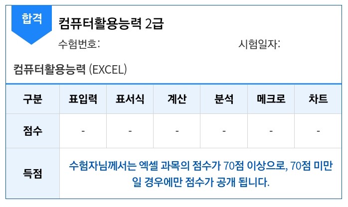  엑셀알못의 컴활 2급 실기 후기(2)_5일 공부 과정 및 시험 합격 후기