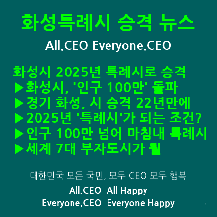  화성특례시 승격 관련 뉴스동영상
