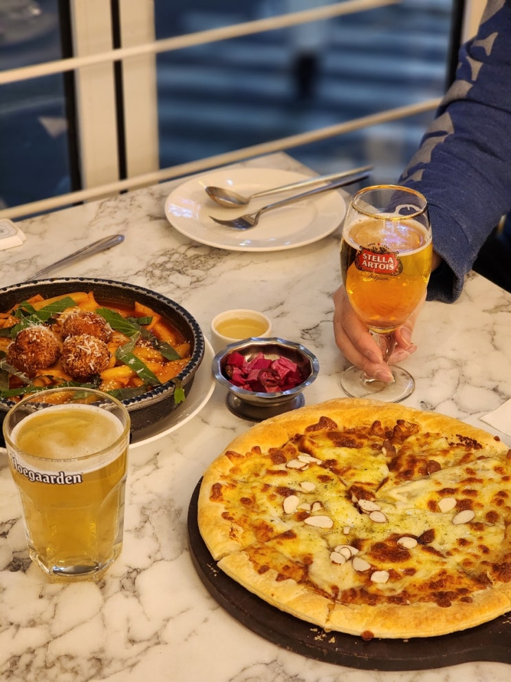  다산 브런치카페 맛집 37.5 다산역점에서 피자와 맥주