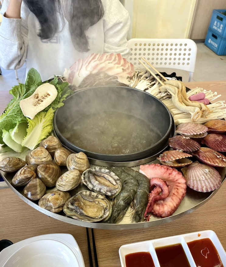  오이도 조개, 고기 가득한 샤브샤브 바담 칼국수 본점 내돈내산 방문 후기