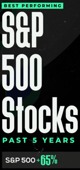  최근 5년 S&P 500 종목 중 가장 수익률이 높은 주식은?