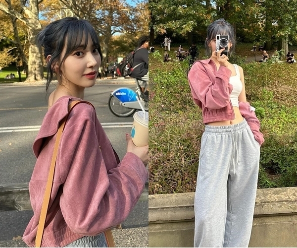 르세라핌 사쿠라, 개미허리 더 말라보이는 룩...드러낸 어깨 "과감" 르세라핌 사쿠라, 개미허리 더 말라보이는 룩...드러낸 어깨 "과감"