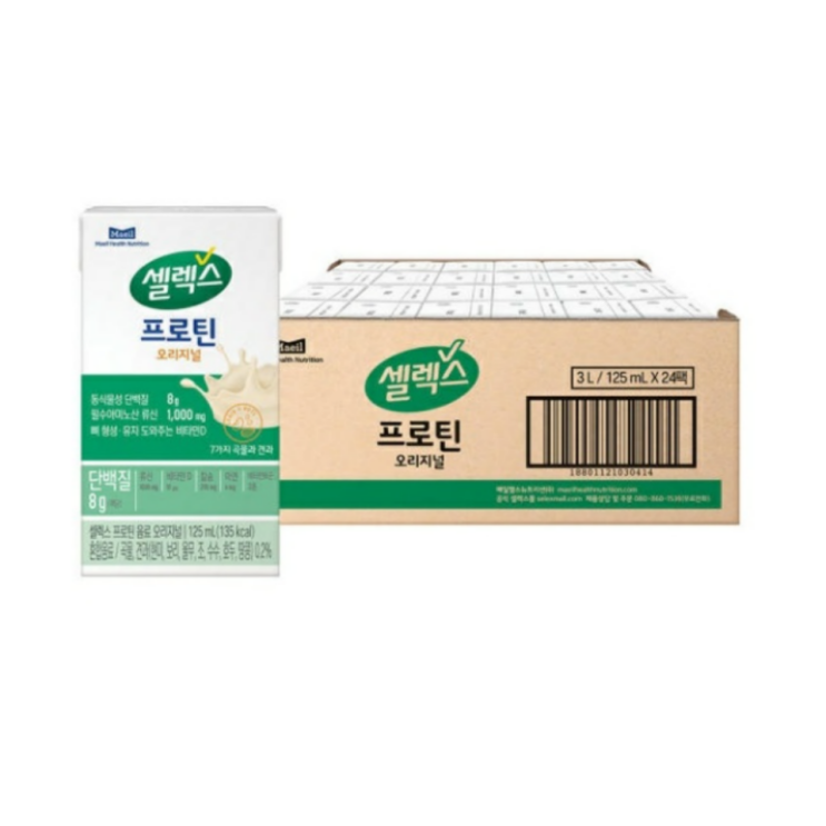  셀렉스 코어 프로틴 음료 오리지널(TBA) 125ml x 24개 [원산지:국산]
