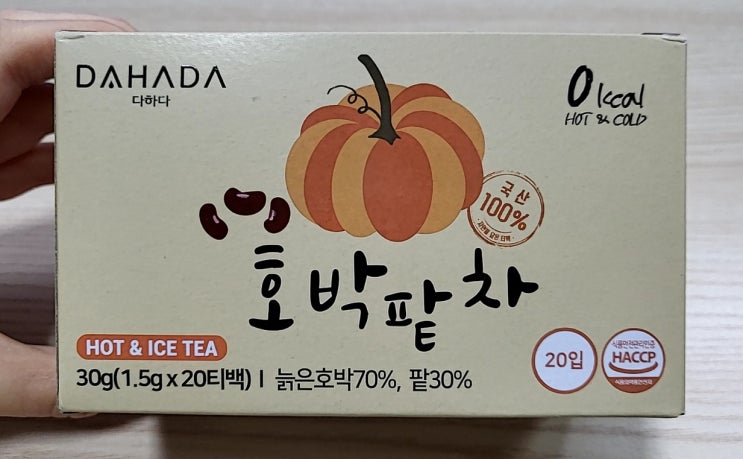  [티백/다하다] 호박팥차_붓기에도 좋고 고소한 차