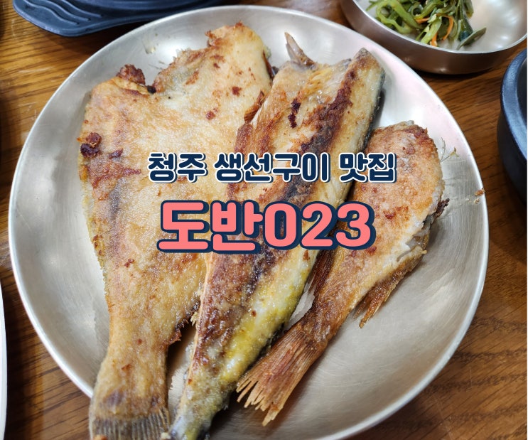  청주 생선구이 맛집 도반023 푸짐한 한식 한상 차림