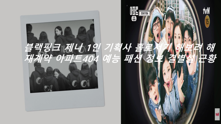 해보려 해 재계약 <b>아파트404 예능</b> 패션 정보 결별설 근황