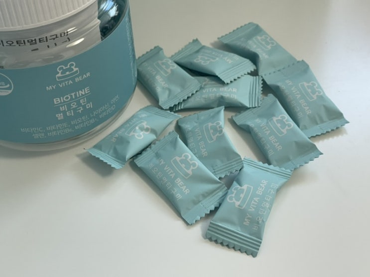  멀티비타민 추천 | 간편하게 건강을 챙길수 있는 마이비타베어 비오틴 멀티 구미