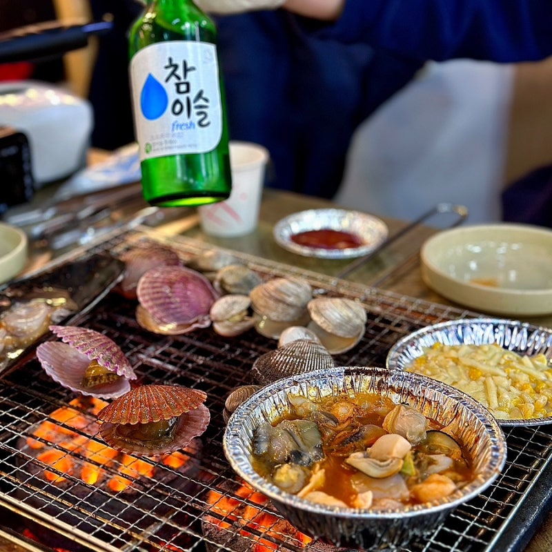 충남 보령 대천해수욕장 맛집 : 바운스조개구이 (대천 조개구이 무한리필, 줄서는 맛집!)