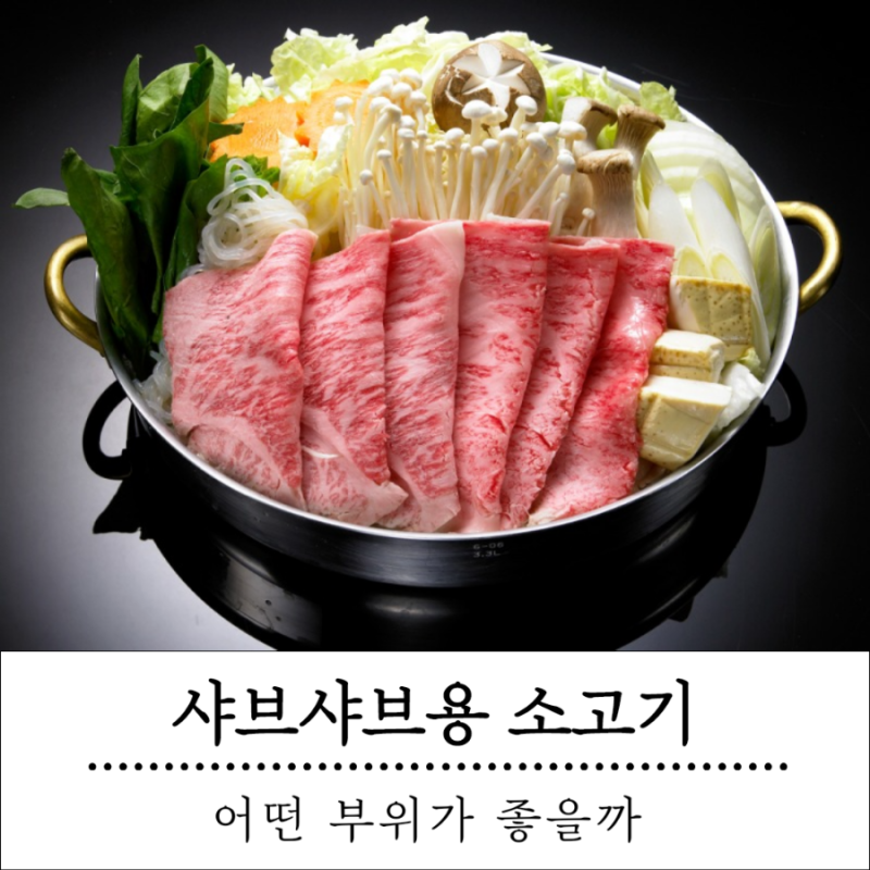 샤브샤브 소고기 부위 어떤게 좋을까?