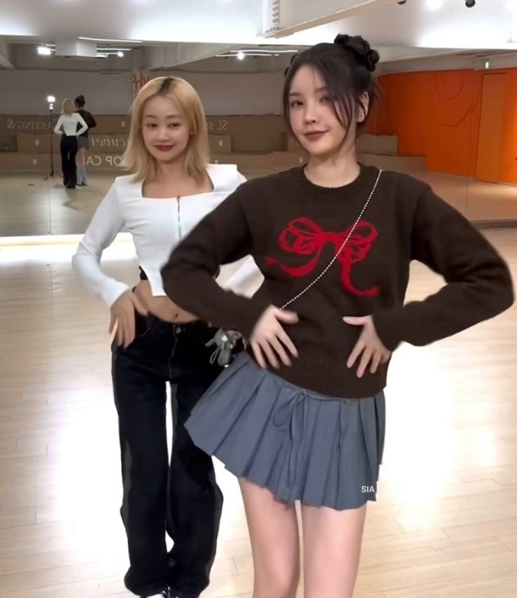 2만원대 수스 리본 니트 스웨터 브랜드는 프롬비기닝