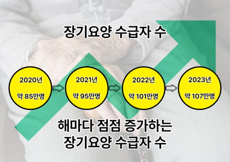  2024년 노인요양원 입소비용과 장기요양 수급자 수