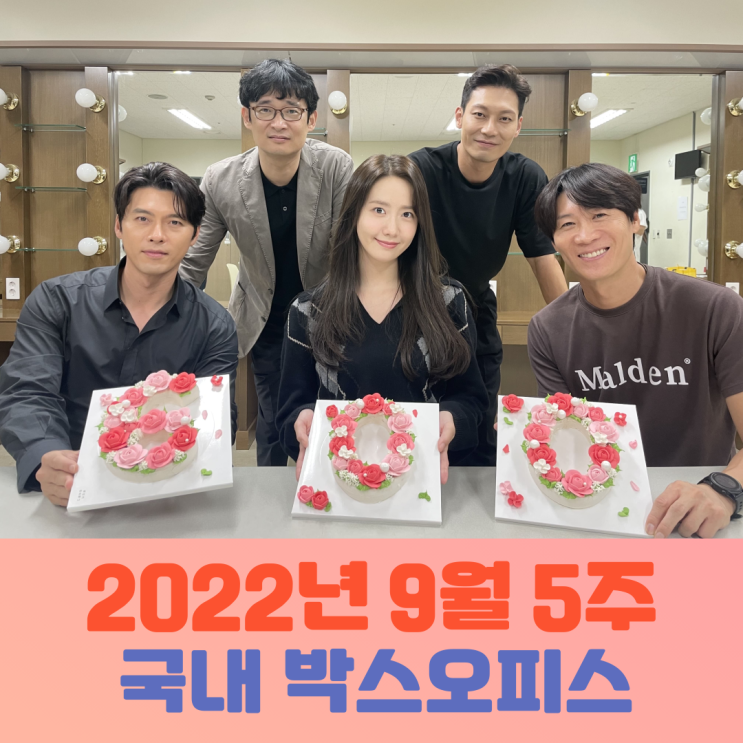  [2022년 9월 5주] 공조2, 4주 연속 1위-600만 돌파
