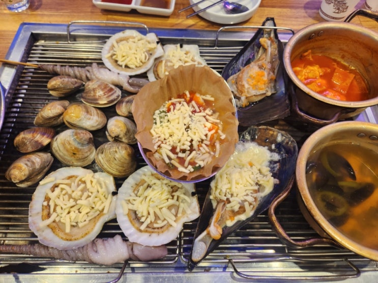 위례 맛집 바다수퍼 해물천하 조개구이 찜