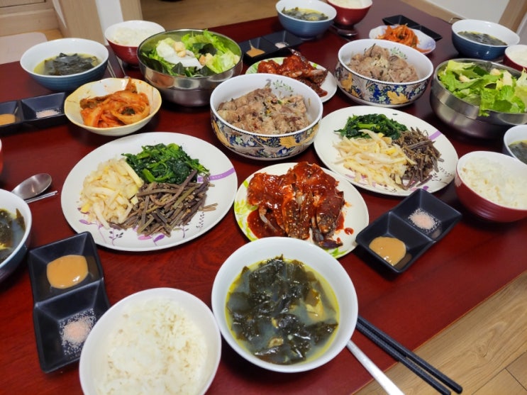  굴 미역국 끓이기