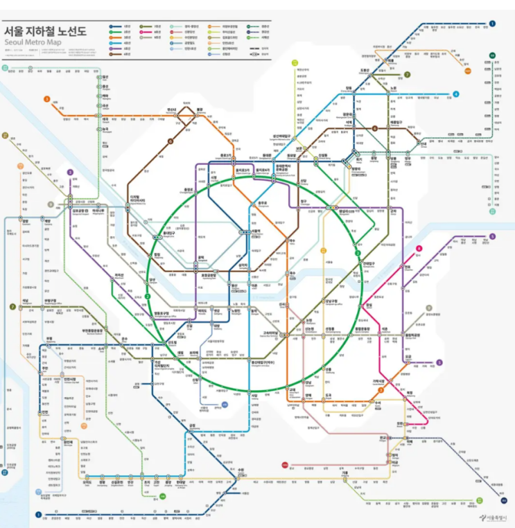 [서울 지하철 신규 노선도]40년만에 바뀌는 노선도