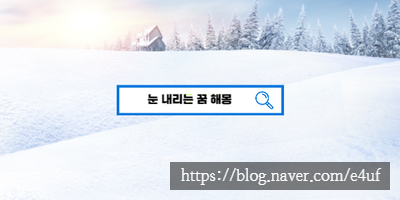  [꿈해몽풀이] 눈꿈 눈오는꿈 눈내리는 꿈 눈이쌓인꿈 해몽