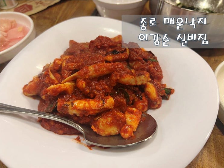  무교동 낙지 (이강순 실비집) 종로 ! 매운낙지는 이곳!!
