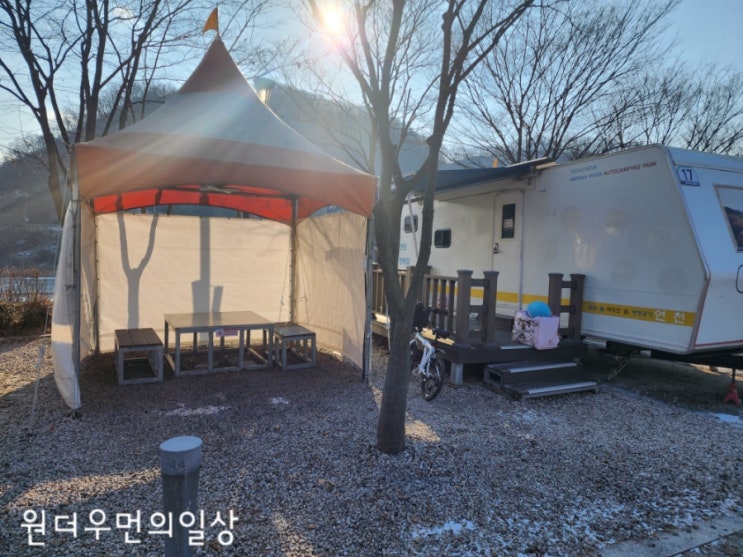  한탄강 오토캠핑장 캐라반 17번 이용후기