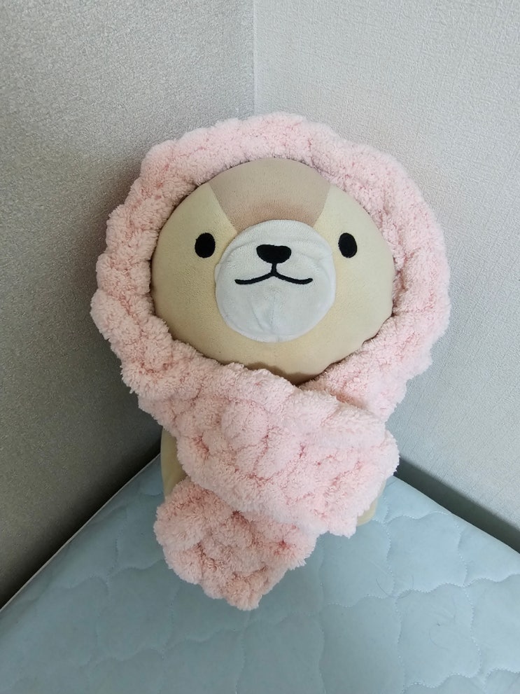  다이소 핸드니팅 털실 목도리 뜨는법 15분 완성 도전해봐요!