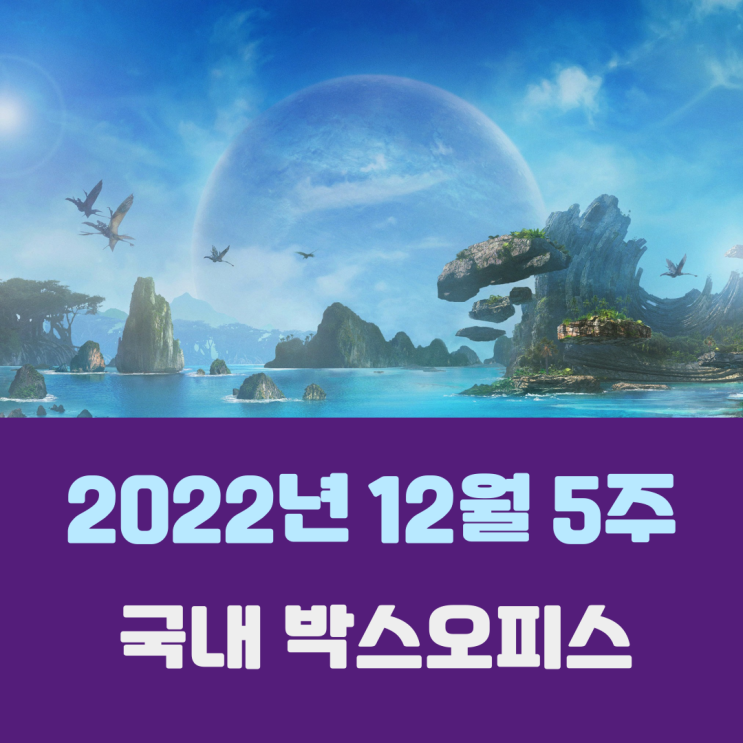  [12월 5주 국내 박스오피스] 3주째 정상을 지킨 판도라의 위엄