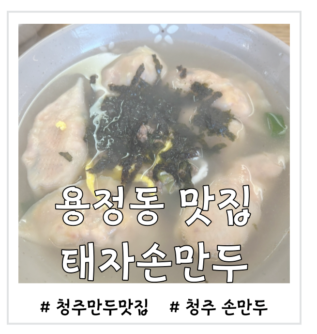  [용정동 맛집] 태자 손 만두