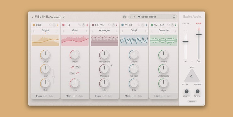  꽁짜! 아날로그 싸운드의 예쁜 콘솔~ Lifeline Console Lite by Excite Audio