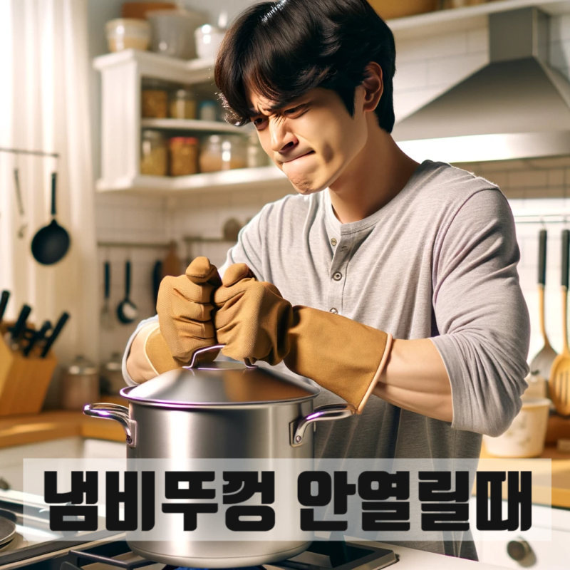 냄비뚜껑 안열릴때 가장 확실한 5가지 방법