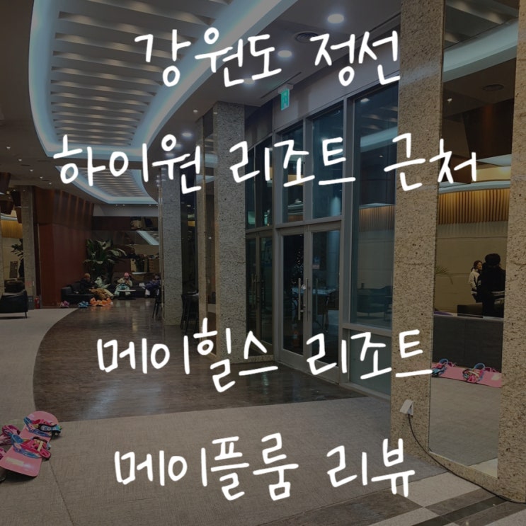  [강원/정선] 하이원 스키장 강원랜드 근처 가성비 좋은 메이힐스 리조트 메이플룸