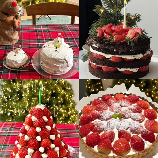 [제빵왕박탁구] 홈베이킹 크리스마스 딸기 케이크 3종 & 타르트