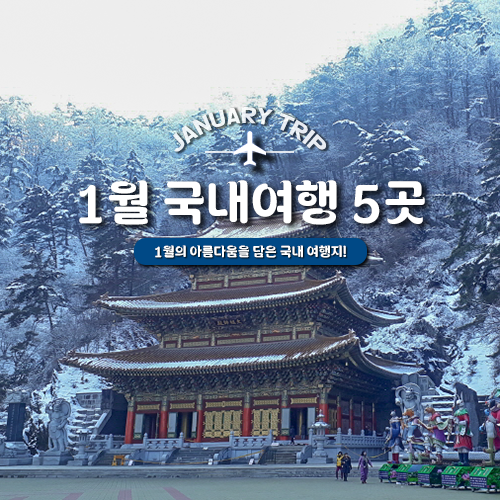  1월에 떠나기 좋은 국내 여행지 추천 5곳