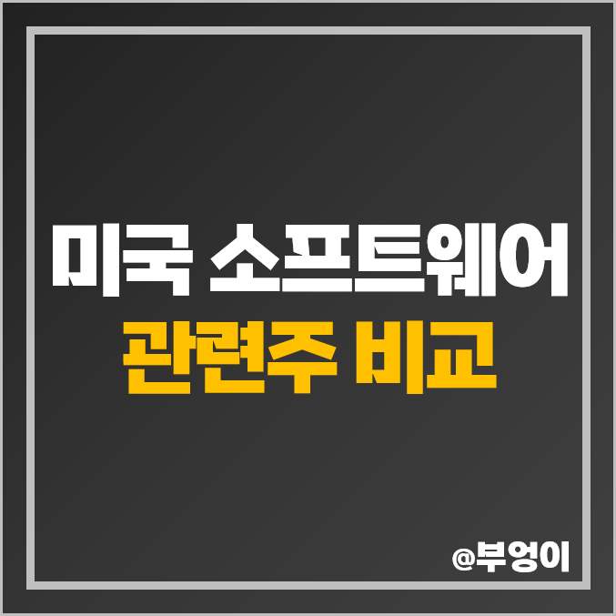 소프트웨어 관련주 미국 주식 세일즈포스 CRM INTU 서비스나우 WDAY 우버 주가