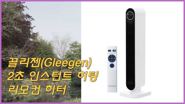  겨울 따뜻하게! "끌리젠(Gleegen) 2초 인스턴트 히팅 리모컨 히터" 후기