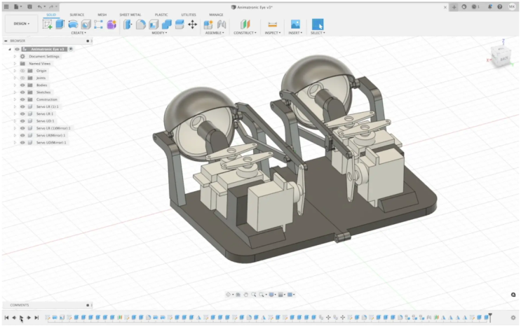 [번역] 무선 조이스틱으로 제어되는 3D 프린팅 생체모방 눈 :: The DIY Life 제공