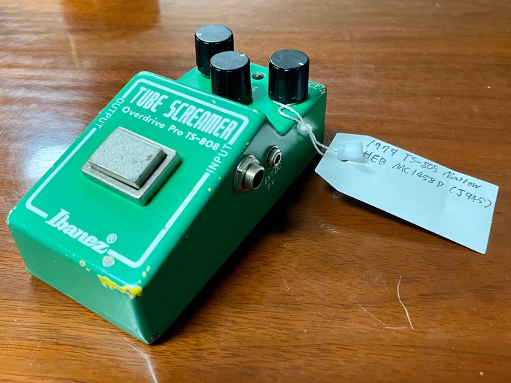  TS-808 "Narrow Box"모디 - NOS 1980 TI MC1458P Malaysia