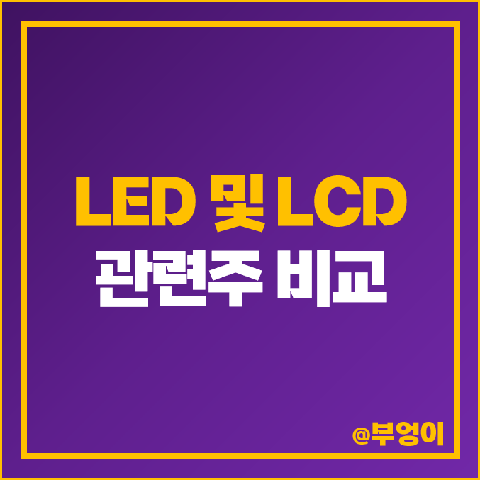 LED 관련주 LCD 국내 주식 우리바이오 드림텍 소룩스 주가