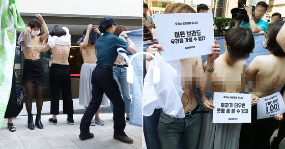  상의 탈의한 여성들을 촬영해야 했던 경험