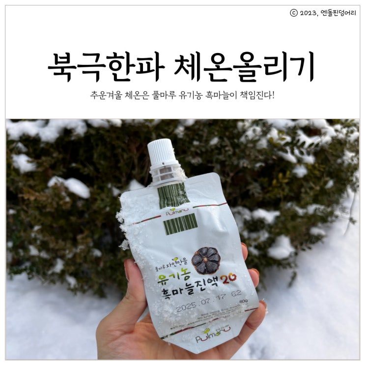 <b>북극한파</b> 풀마루 흑마늘로 체온 올리기 (임신 준비엔 흑마늘)