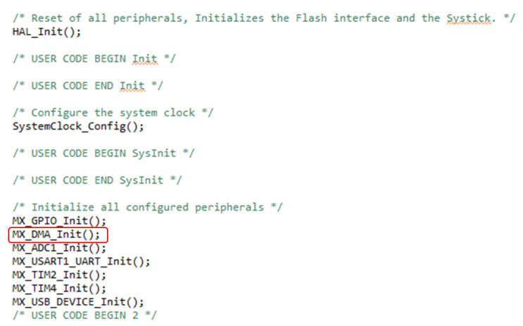  STM DMA 호출 에러 HAL_I2C_Mem_Read_DMA,  HAL_SPI_Receive_DMA