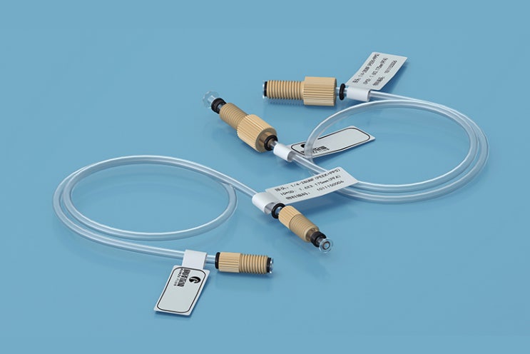  [Fitting] PEEK Flanged Fittings set  UNF 나사탭 아답터 피팅 PEEK 재질 1/4-28UNF Thread HPLC용