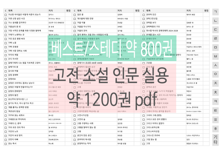  굿노트 다이어리 속지 하이퍼링크 독서리스트 pdf 공유