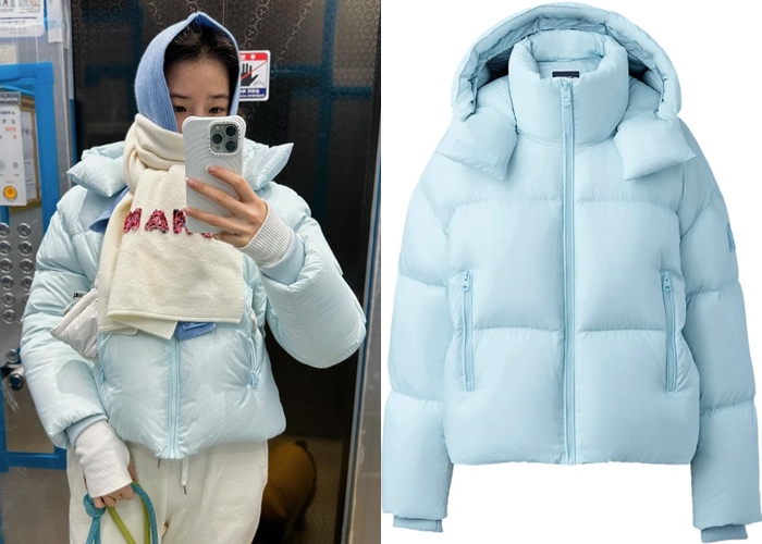  모델 아이린 인스타그램 옷 맥카지 맥케이지 테시 패딩 패션 여자 겨울 코디 추천