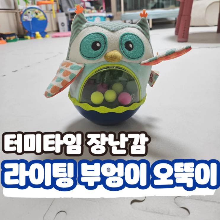  브랜드B 라이팅 부엉이 오뚝이 장난감, 100일 6개월 1세 아기 장난감 추천