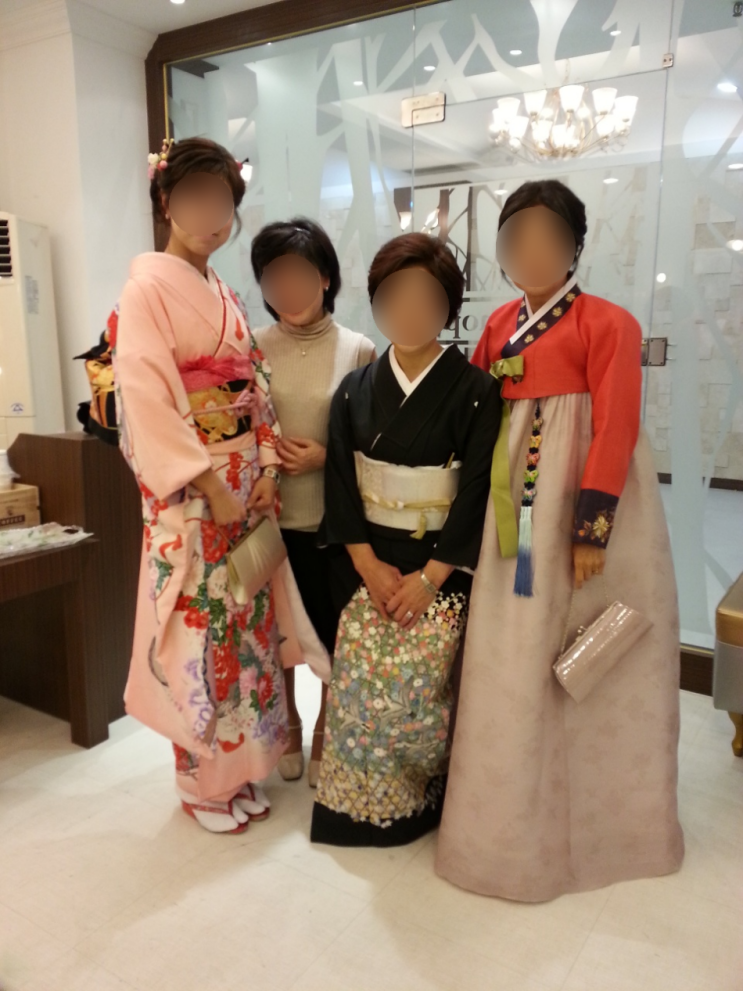  한국에서 기모노 대여 키츠케/ 노부코기모노