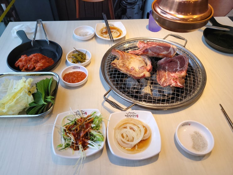  수원 무한리필 고기 맛집 정자동 명륜진사갈비 리뉴얼 메뉴 후기