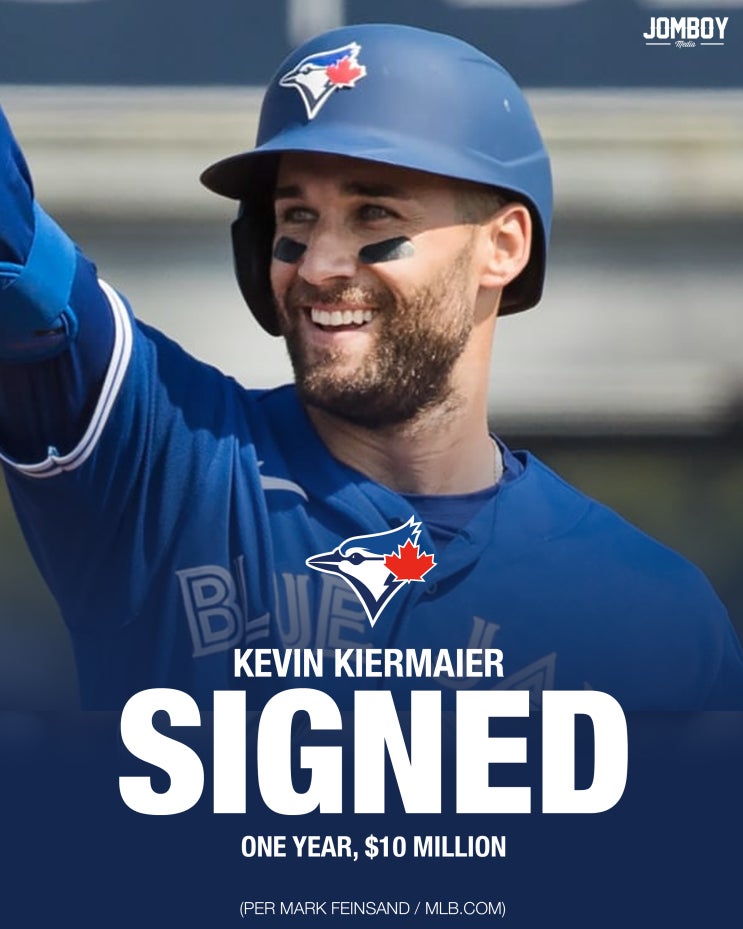 케빈 키어마이어 (Kevin Kiermaier)와 계약을 맺은 토론토... 