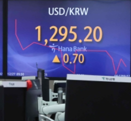  원·달러 환율, 올해 1280원대 마감… 작년보다 변동성 작았다