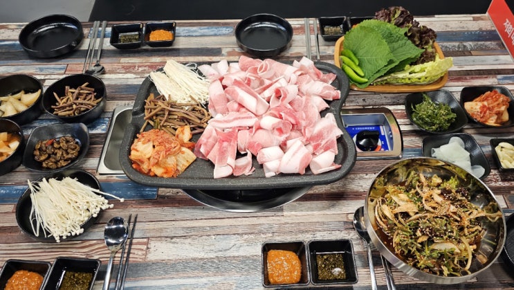  구미 인동 삼겹살 맛집 깡패돼지 흑돼지 대패삼겹 후기