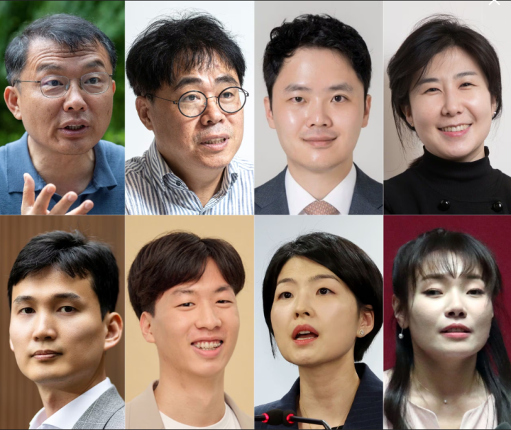지명직 8명: <b>김예지 민경우 김경률</b> 박은식 윤도현 구자룡... 