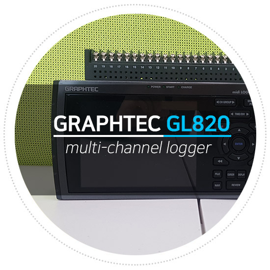  중고계측기 렌탈 판매 그라프텍/Graphtec GL-820 Portable Data Logger 최대 200채널 확장 / 데이터로거/ 레코더