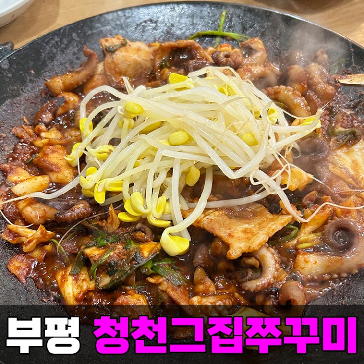 산곡역 근처 청천동 맛집 청천그집쭈꾸미 부평 밥집 추천